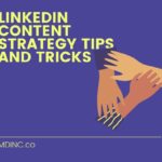 Image of three cartoon hands holding one another for an article about LinkedIn Content Strategy Tips and Tricks.