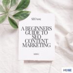 Image of a book cover for a blog about SEO 101: A Beginners Guide to SEO Content Marketing.