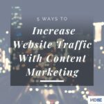 Image of a nighttime traffic jam for an article about increasing your website traffic with content marketing.